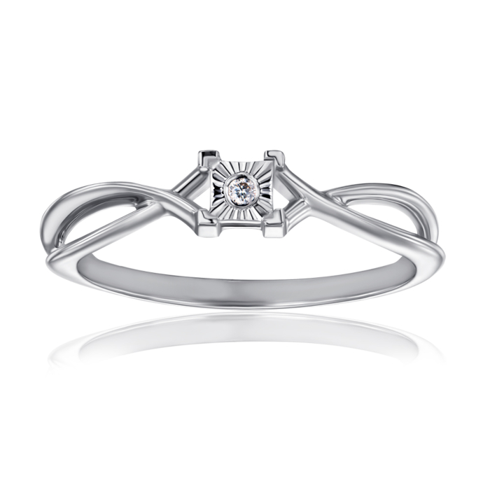 Золотое кольцо с бриллиантом. Артикул 53352/1.25б