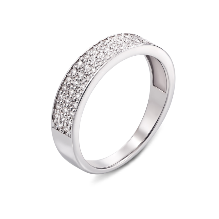 Золота каблучка з діамантами. Артикул 53384/1б