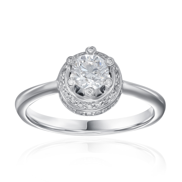 Золота каблучка з діамантами. Артикул 53397/02/1/8330