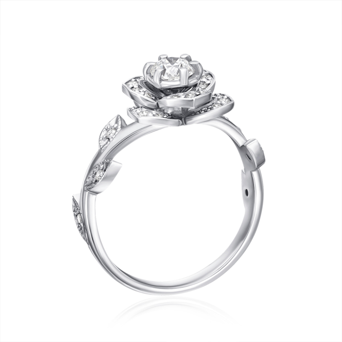 Золотое кольцо с бриллиантами. Артикул 53414/02/1/8530