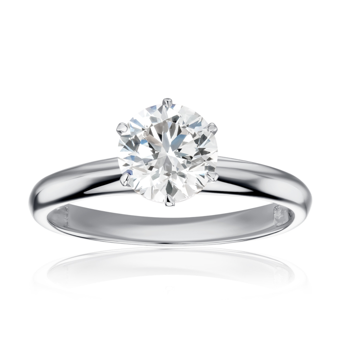 Золота каблучка з екодіамантом. Артикул 53435-L/02/1/11923