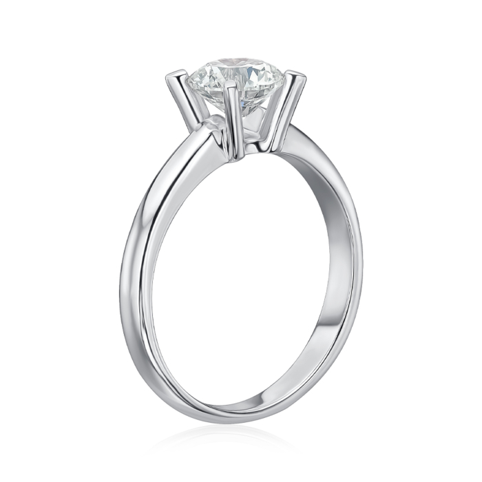 Золота каблучка з діамантом. Артикул 53446/04/1/8217