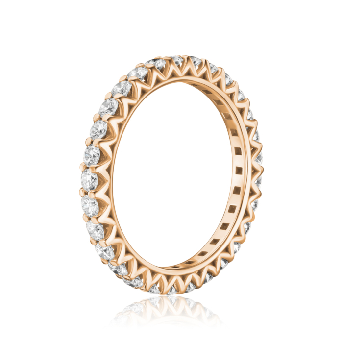 Кольцо из красного золота с экобриллиантами 53473-L/01/0/11914