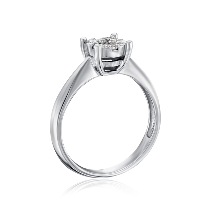 Золотое кольцо с бриллиантами. Артикул 53502/02/1/9527