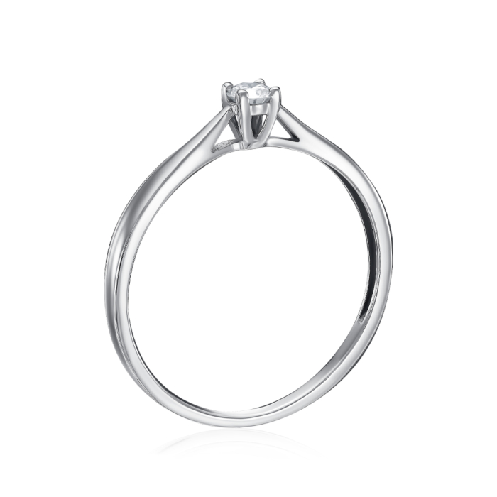 Золотое кольцо с бриллиантом. Артикул 53560/02/1/9024