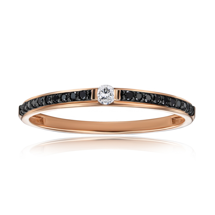 Золотое кольцо с бриллиантами. Артикул 53568/01/1/10384