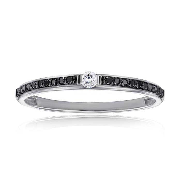 Золотое кольцо с бриллиантами. Артикул 53568/02/1/10384