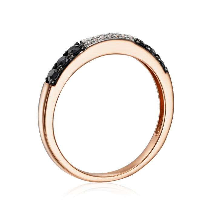 Золотое кольцо с бриллиантами. Артикул 53586/01/1/8015