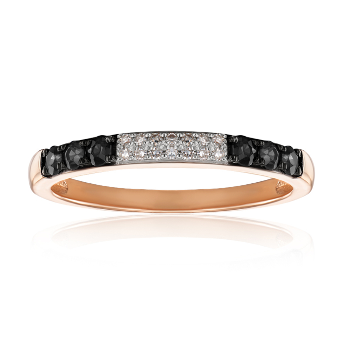 Золота каблучка з діамантами. Артикул 53586/01/1/8015