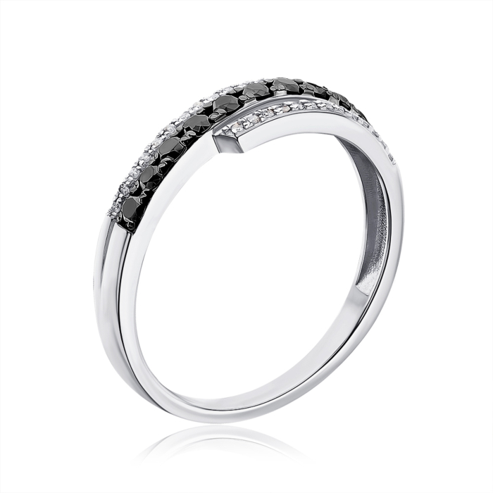 Золота каблучка з діамантами 53590/02/1/11758