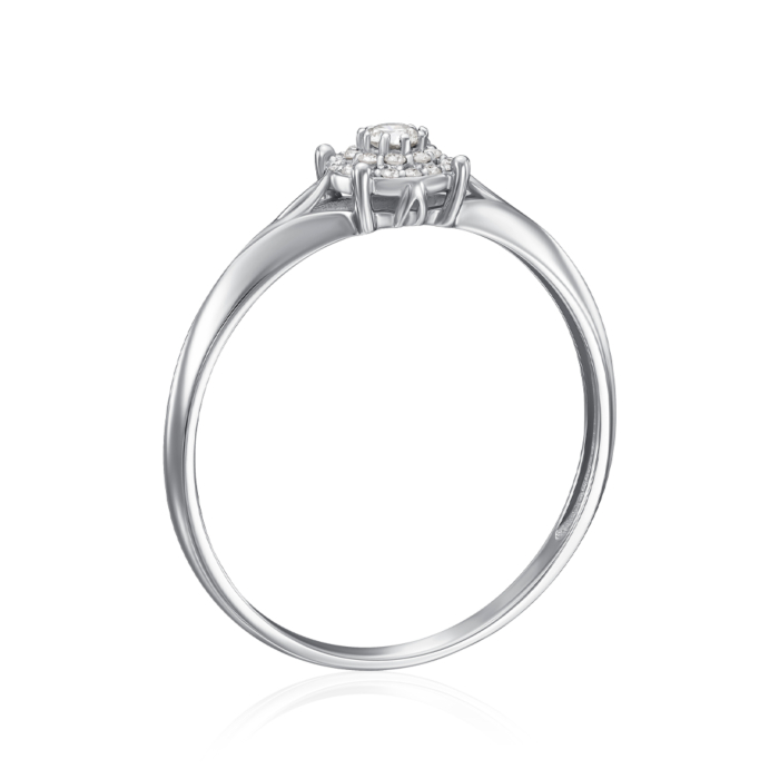 Золотое кольцо с бриллиантами. Артикул 53633/02/1/10456