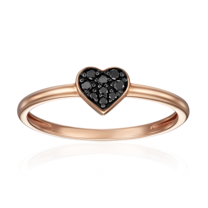 Золота каблучка з діамантами. Артикул 53641/01/1/10698