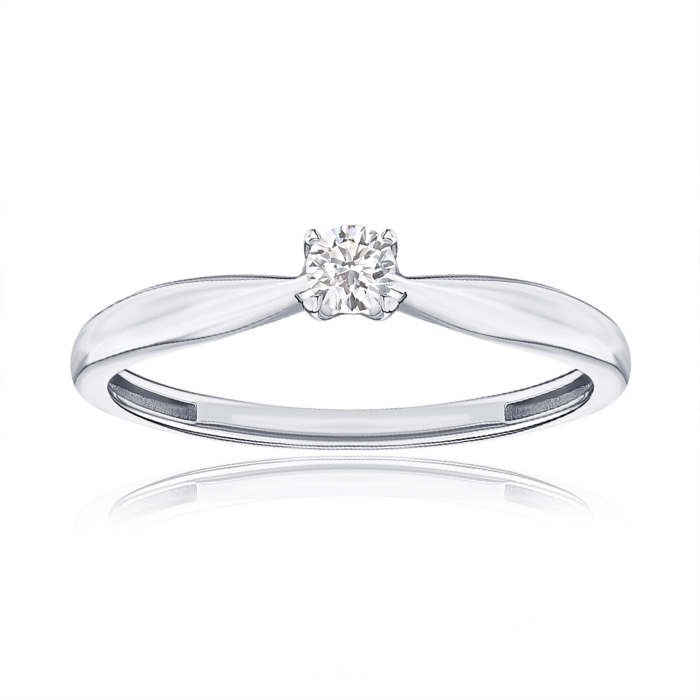 Золота каблучка з діамантом 53645/97/1/8602