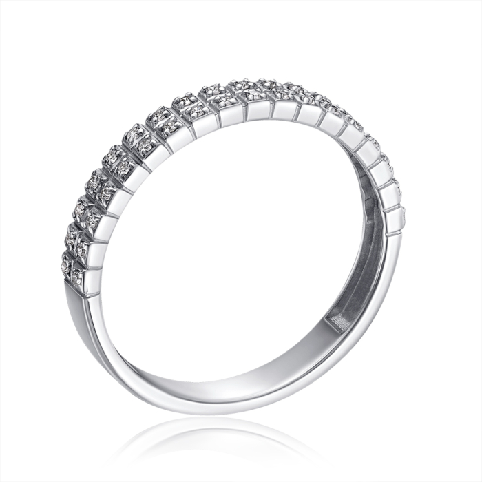 Золота каблучка з діамантами. Артикул 53649/02/1/8007