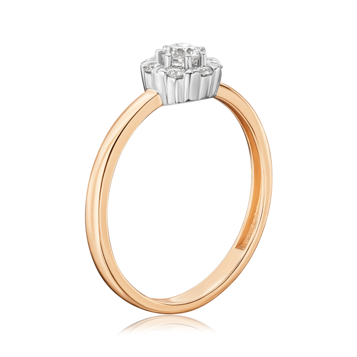 Золотое кольцо с бриллиантами. Артикул 53652/14/1/9226