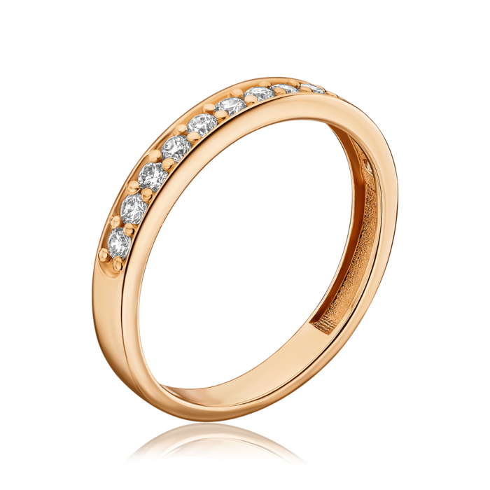 Золотое кольцо с бриллиантами 53659/01/0/9022