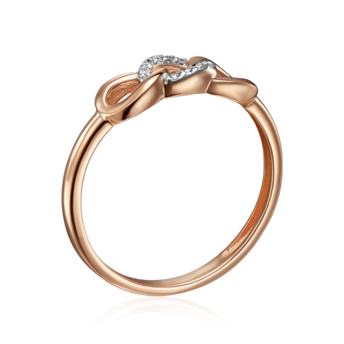 Золотое кольцо с бриллиантами. Артикул 53667/01/1/8179