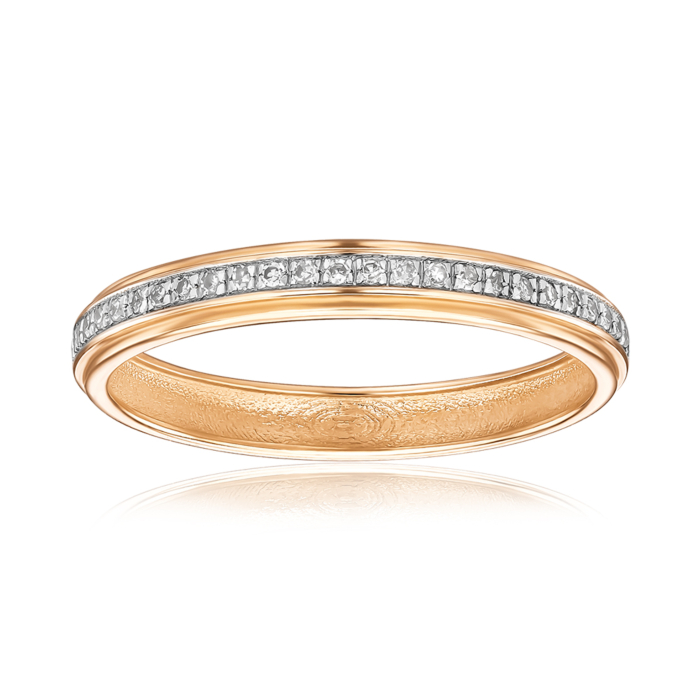 Золотое кольцо с бриллиантами. Артикул 53668/01/1/8007