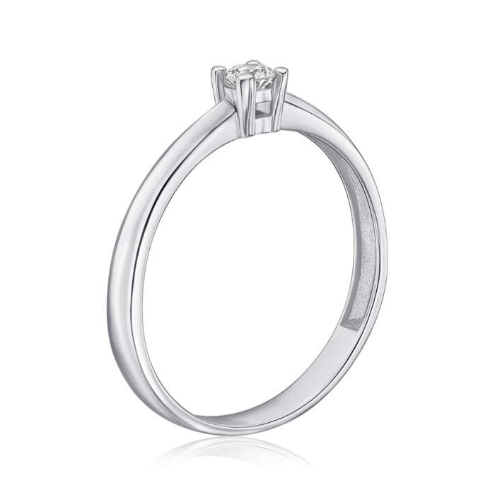 Золотое кольцо с бриллиантом. Артикул 53673/02/1/11143