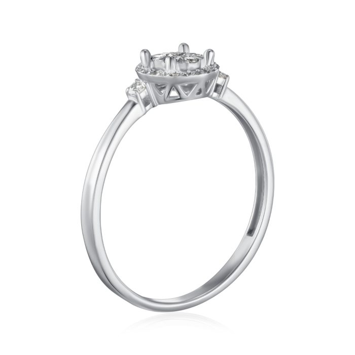 Золотое кольцо с бриллиантами. Артикул 53683/02/1/11357