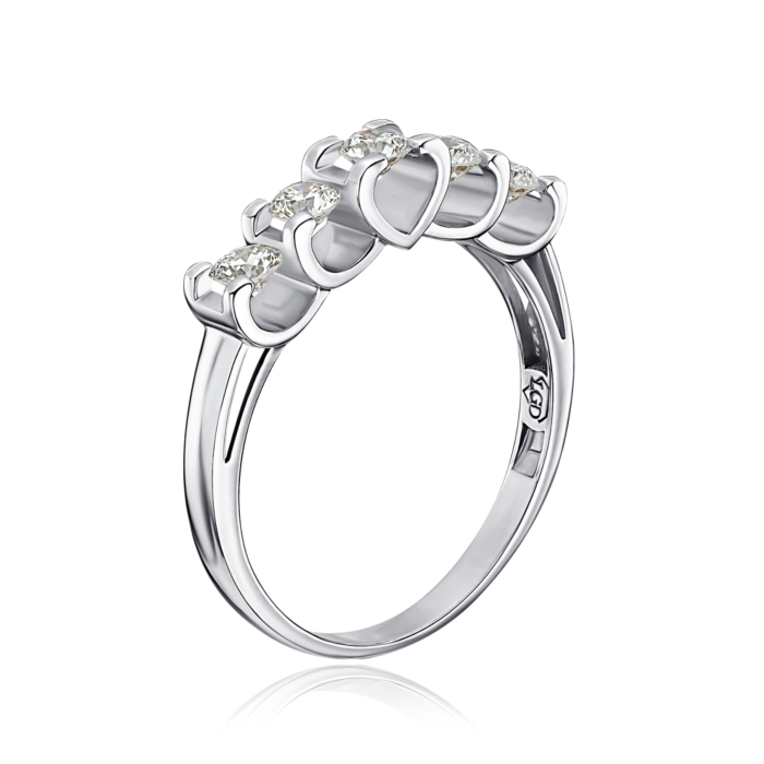 Золота каблучка з екодіамантами. Артикул 53695-3.0-L/02/1/11901