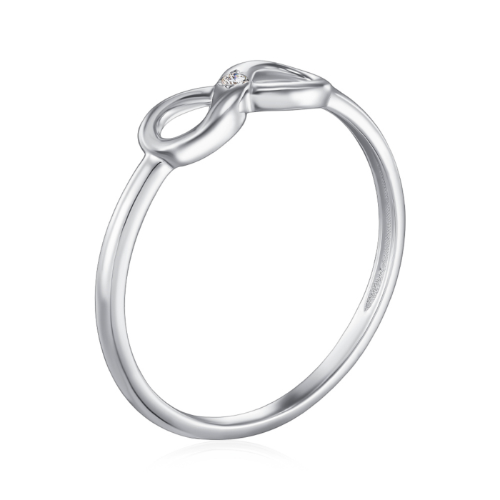 Золота каблучка з діамантом. Артикул 53696/02/1/8566