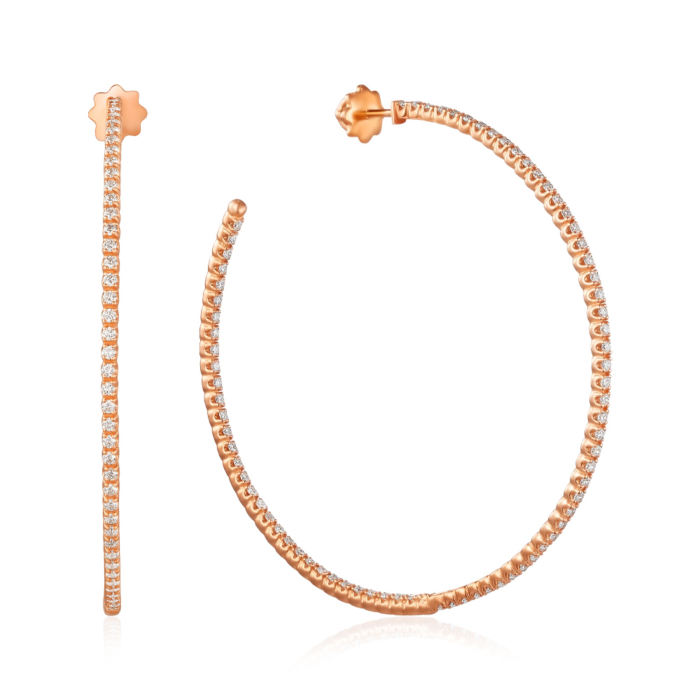 Золоті сережки з діамантами. Артикул 53704/01/0/8045