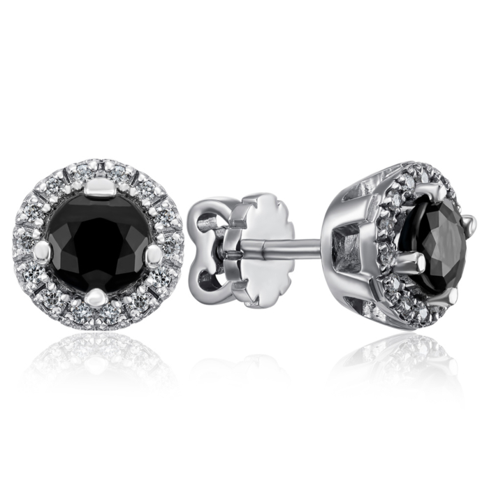 Золоті пусети з діамантами. Артикул 53779/02/1/9160