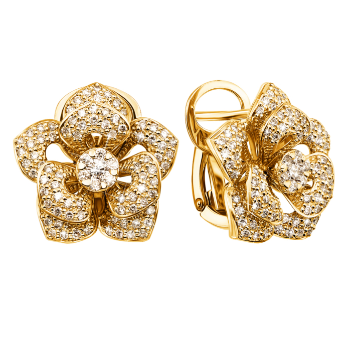 Золоті сережки з діамантами. Артикул 53781/03/0/8021