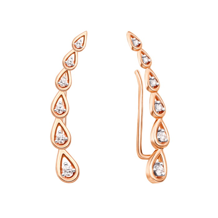 Золотые каффы с бриллиантами. Артикул 53794/01/0/8241