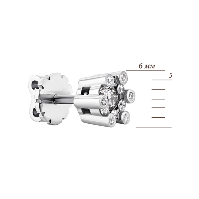 Золоті пусети з діамантами. Артикул UG553834-1/02/1/9529