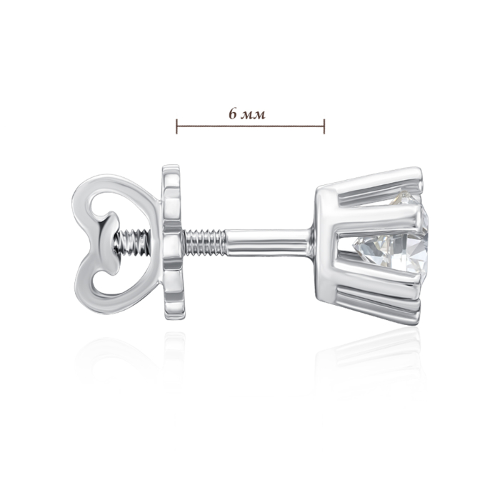 Золотые серьги с бриллиантами. Артикул 53870-1/02/1/8425