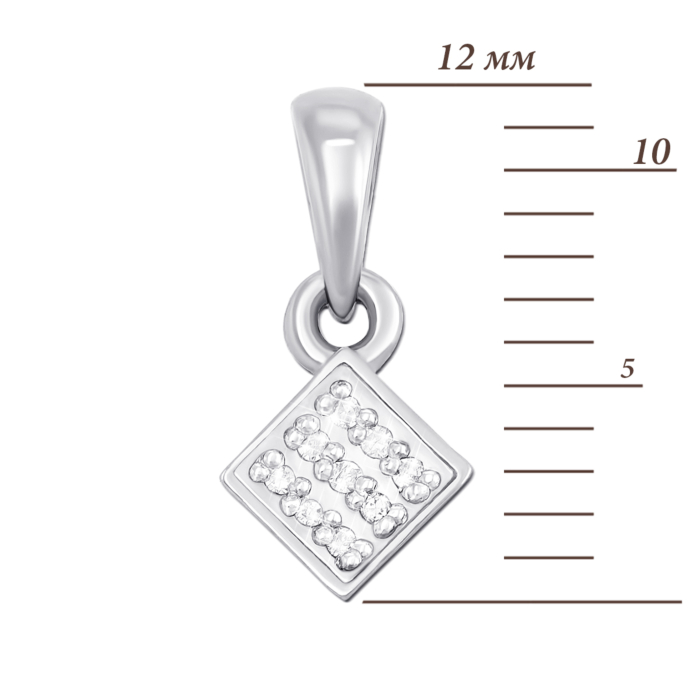 Золота підвіска з діамантами 53913/02/1/8007