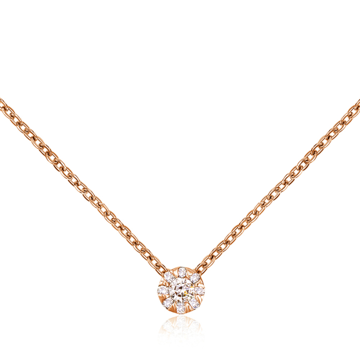 Золотое колье с бриллиантами. Артикул 53939/66024-3/01/0/9594