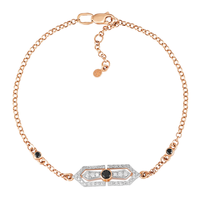 Золотий браслет з діамантами. Артикул 53995/66991/01/1/8486