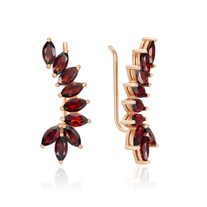 Золоті кафи з гранатом. Артикул 540062/01/0/5447