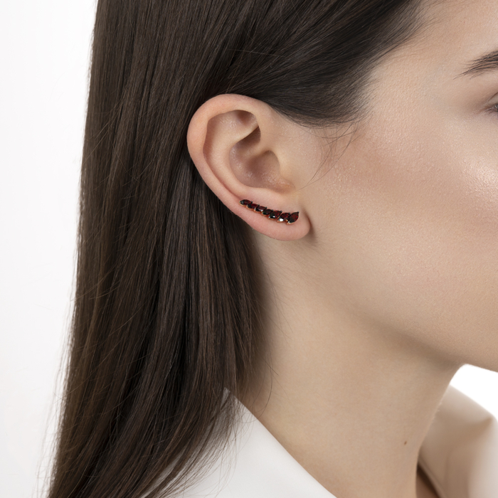 Золоті кафи з гранатом. Артикул 540186/01/1/7795