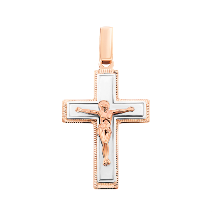 Золотий хрестик. Розп'яття Христове. Артикул UG5541131нш