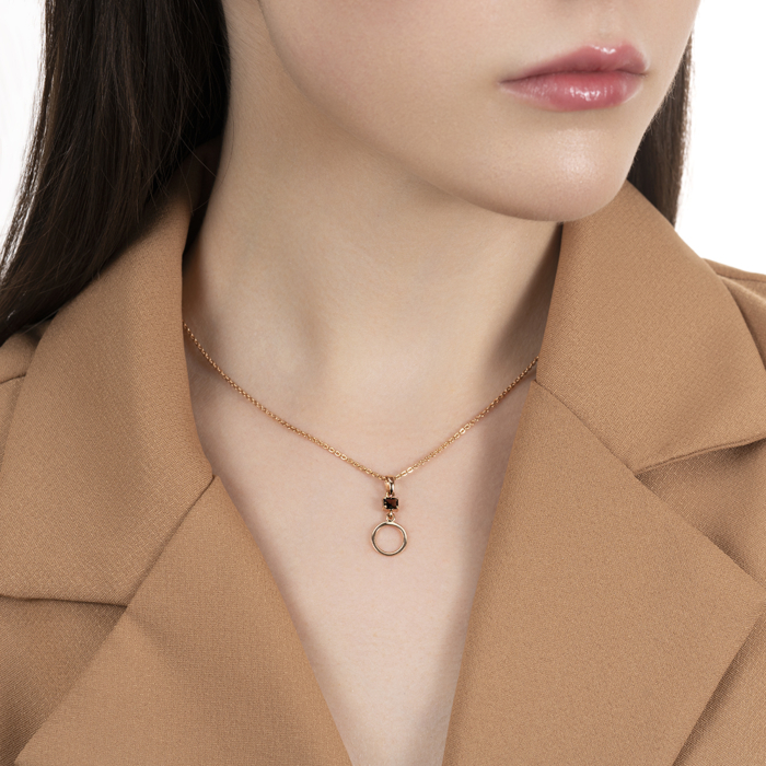 Золота підвіска з раухтопазом. Артикул 550110/01/0/7720