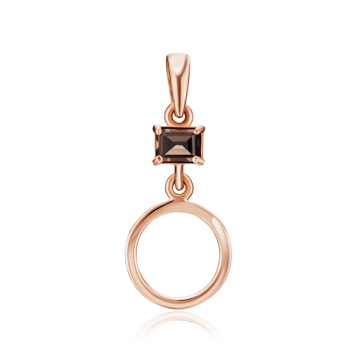Золота підвіска з раухтопазом. Артикул 550110/01/0/7720