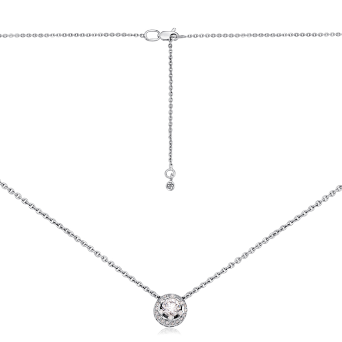 Золотое колье с бриллиантами. Артикул 560003/66024-1/02/1/8546