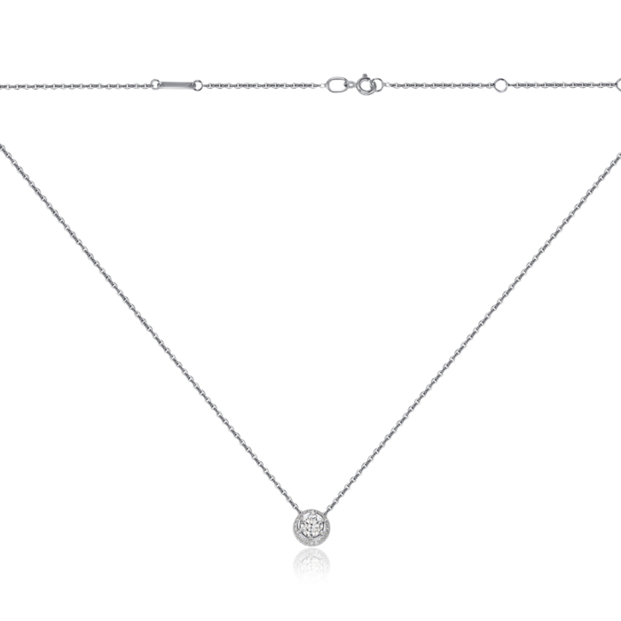 Золотое колье с экобриллиантами 560003/66024-1-L/02/1/11916