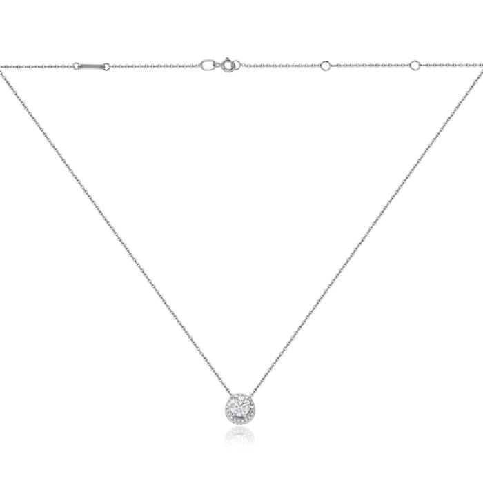 Золоте кольє з екодіамантами 560004/66024-1-L/02/1/11927