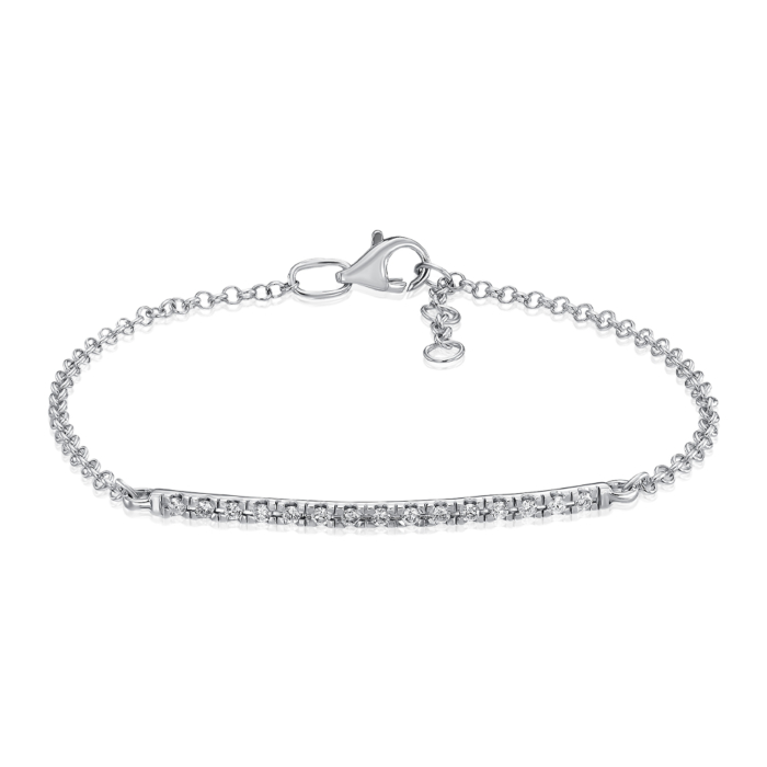 Золотий браслет з діамантами. Артикул 560021/02/1/8566