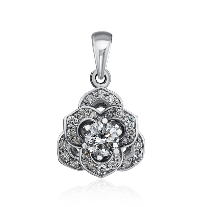 Золота підвіска з діамантами. Артикул 560049/02/1/8646