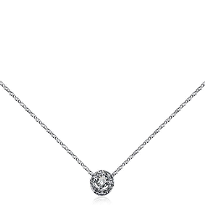 Золотое колье с бриллиантами. Артикул 560061/66024-3/02/1/9774