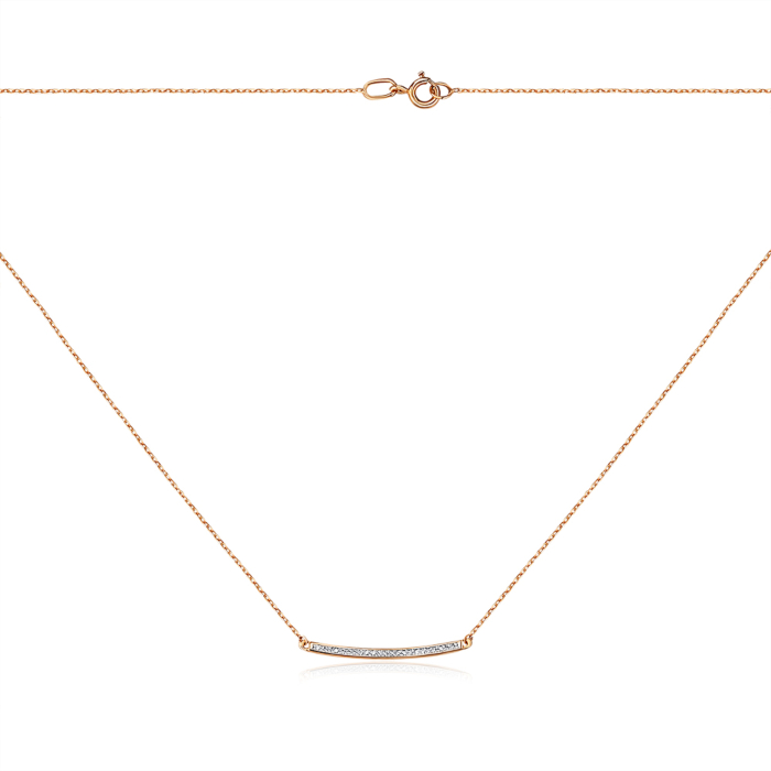 Золотое колье с бриллиантами. Артикул 560092/66943/01/1/8007