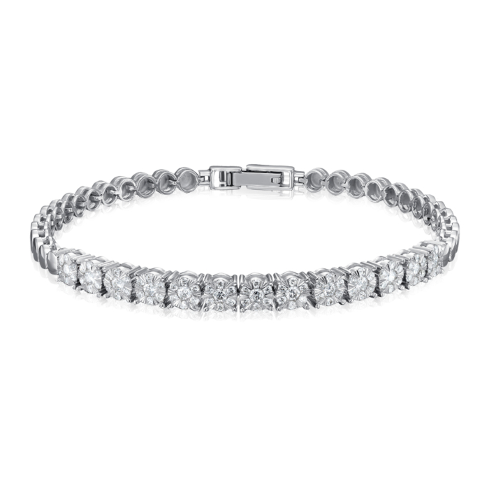 Золотой браслет с бриллиантами. Артикул 560115/02/1/8247