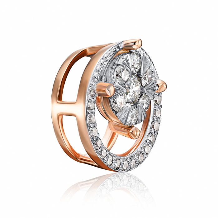 Золота підвіска з діамантами. Артикул 560138/14/1/11333