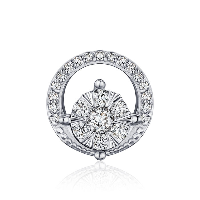 Золота підвіска з діамантами 560138/02/1/11358